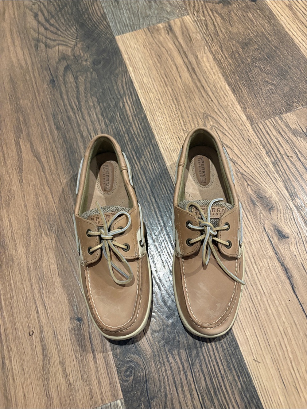 Sperry Men’s Tan Leather 2-Eye Boat Shoes